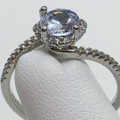 Ring Clear CZ 925 Sterling Solitaire #262 USA Seller