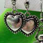 Earrings 5 Pair Heart, Spider, Snake Vintage Silver Look #483