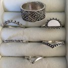 Knuckle Rings, Toe Rings Grab Bag of 6 #424 USA Seller