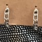Earrings One Small Pair Post Blackened Silver Tone #449