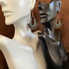 Earrings Bronze Vintage Geometric Pendant Earrings #456