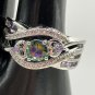 Ring Silver Plated Cubic Zirconia Filled Heart #501, #524
