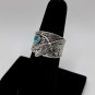 Ring Dragonfly Pattern Unisex Retro Textured Fashion #569
