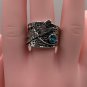 Ring Dragonfly Pattern Unisex Retro Textured Fashion #569