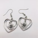 Double Layer Daisy Drop Earrings #585