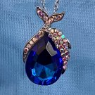 Dolphin Water Drop Pendant Necklace #590