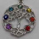 Necklace 7 Chakra Tree of Life Pendant #639
