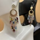 Earrings Resin Tassel Dangle Earrings #651