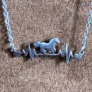 Necklace Horse Heart Beat Stainless Steel #698