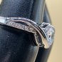 Ring 925 Silver Plated Solitaire Cubic Zirconia #764