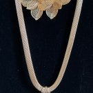 Necklace Earrings Statement Set 3-Piece Flower Design #842 Necklace Earrings Statement Set 3-Piece Flower Design #842