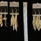 Just Earrings  Dangle Earrings 5 Sets Gold Tone Non Plated #844