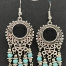 Southwestern Style Hollow Circle with Dangle Beads #853