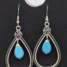 Southwestern Style Open Tear Drop with Stone #855