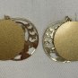 Butterfly Round Silver Shimmer Background #869