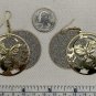 Butterfly Round Silver Shimmer Background #869