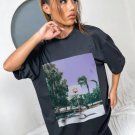 Graphic Print Drop Shoulder Tee