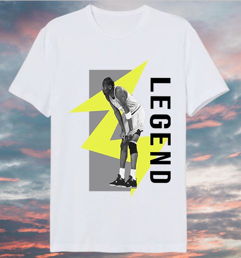 Lightning T-Shirt, Kobe Bryan Legend Shirt, Retro Jordan 4 Volt 95 Neon