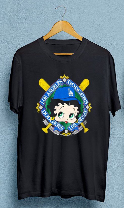 Vintage MLB Los Angeles Dodgers Betty Boop Shirt, Unisex T-Shirt Black