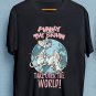 Pinky and the Brain Take Over the World Official Animaniacs Black T-shirt