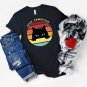 Retro Cat Shirt Pawsitive Pun, Black Cat Shirt, Cat Lovers Tee