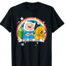 Adventure Time Finn & Jake Rainbow Banner Graphic T-Shirt
