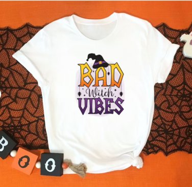 Bad Witch Vibes Shirt, Halloween Family Shirt, Halloween Party Shirt,