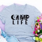 Camp Life T-shirt- Heather Baby Blue T-shirt