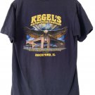 Harley-Davidson Vintage Navy Blue T-Shirt Men's Medium Logo Tee Made In USA