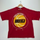 Houston Rockets Starter Distressed Vintage T-shirt 2XL Red Nba Single Stitch 90s