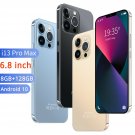 lot of 10 Unlocked i13 Pro Max Android 10 Smartphone 8G+128GB 3G Phone 6.8 Inch