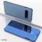 For Samsung Galaxy S21 Blue 2021 New Arrival Luxury Flip Protection Full Screen Window Cases