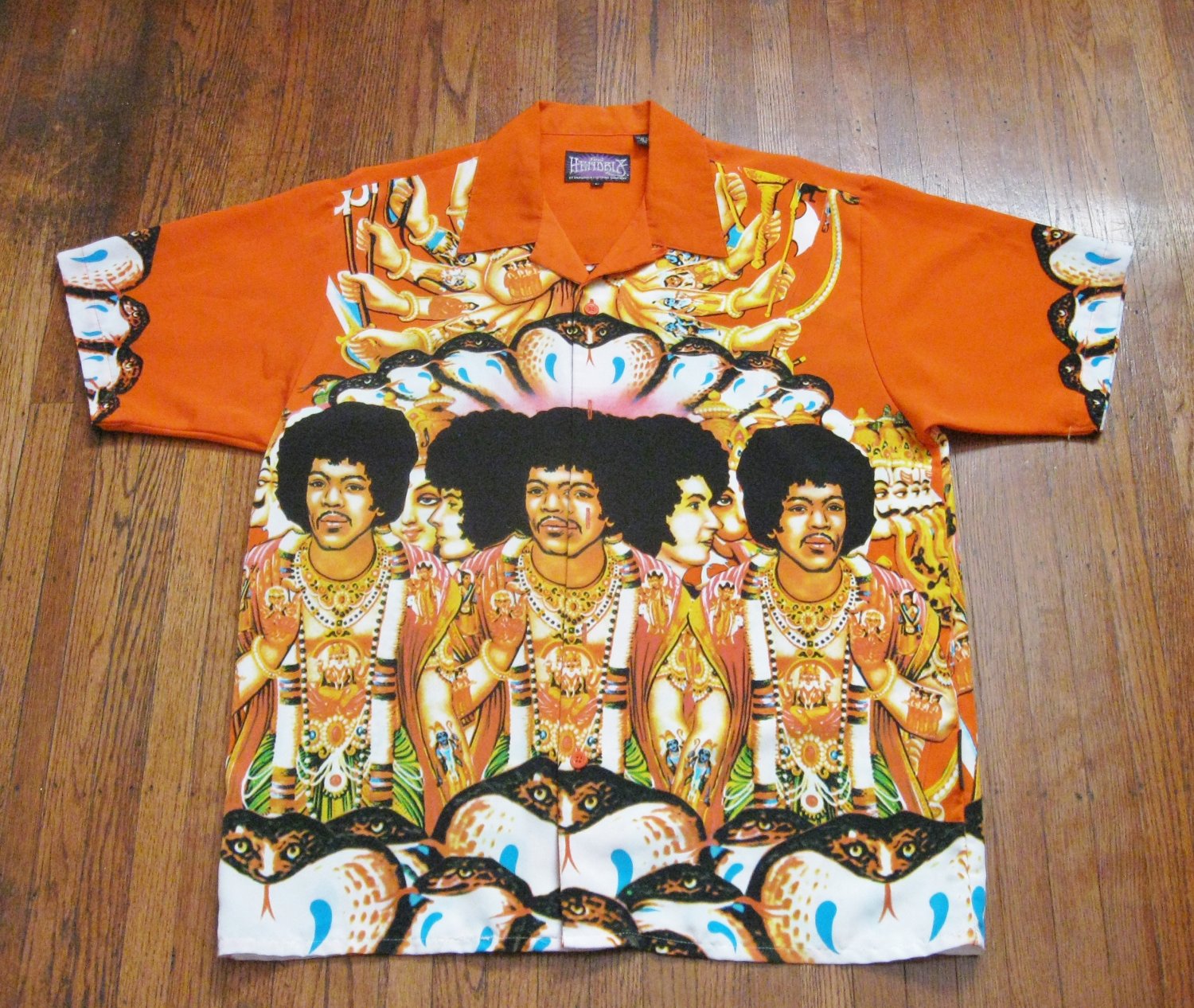 Jimi Hendrix "Axis/Bold As Love" Shirt Dragonfly Clothing Men's Sz Large