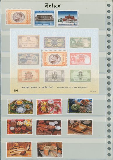 Thailand 5 Different MNH Complete Sets 2002/12pcs
