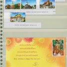 Thailand 2 Different MNH Complete Sets+Card New Year 2007-9pcs
