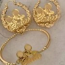 Customized Baby Girl Gold Beaded Necklace , Earrings, Bracelet Sets