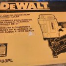 DEWALT  DWF83PL 21-Degree Collated Framing Nailer w/ UserManual & 1/4 NPT Plug