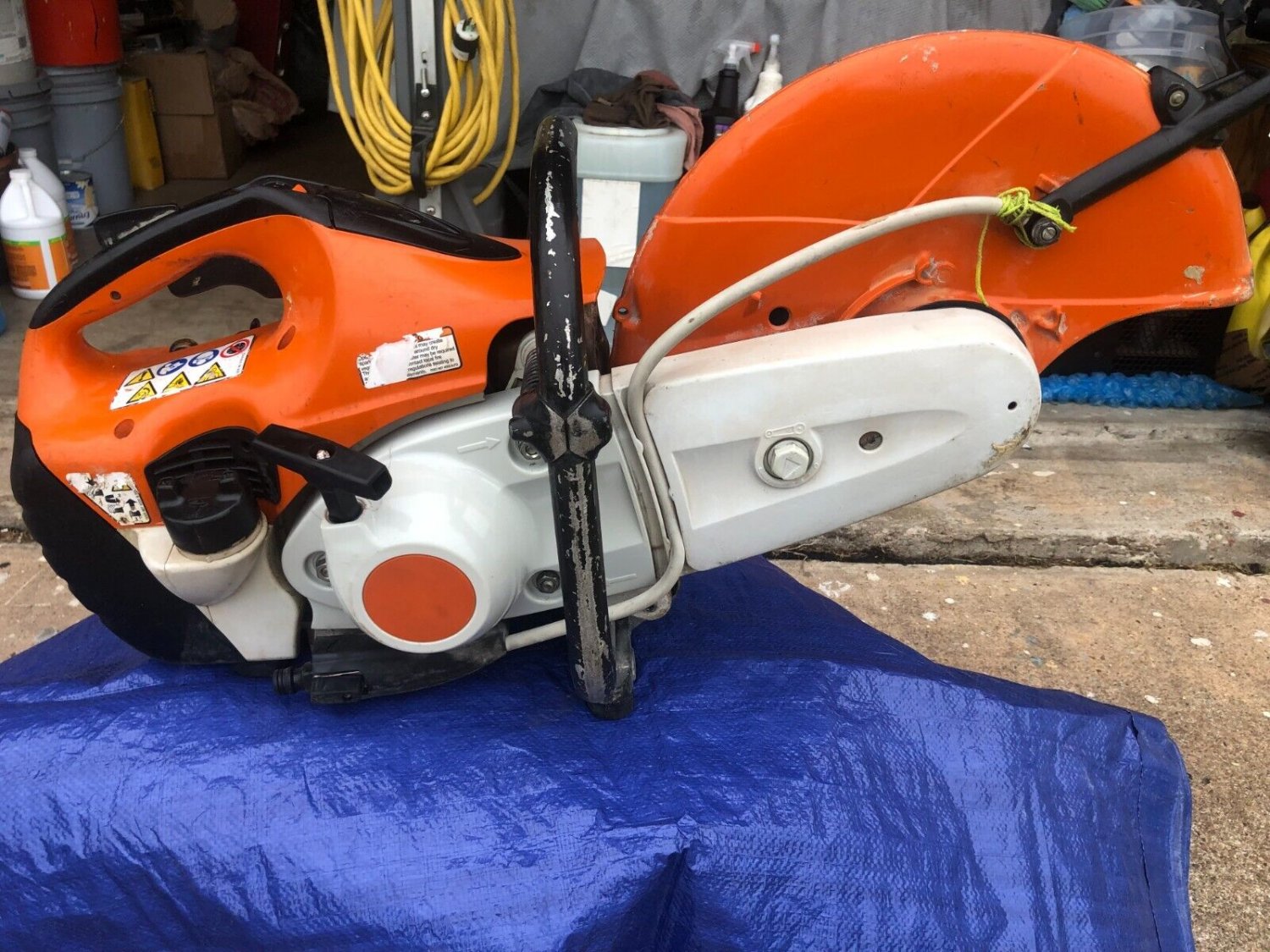 STIHL TS420 Concrete Saw W/ Water Kits Include New Diamond Blade