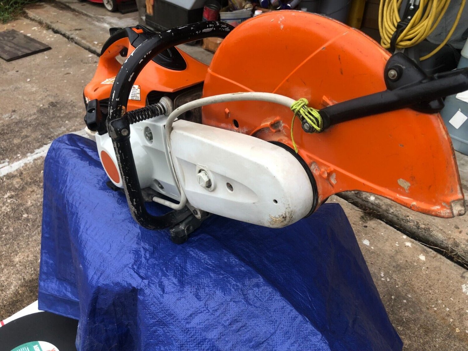 STIHL TS420 Concrete Saw W/ Water Kits Include New Diamond Blade