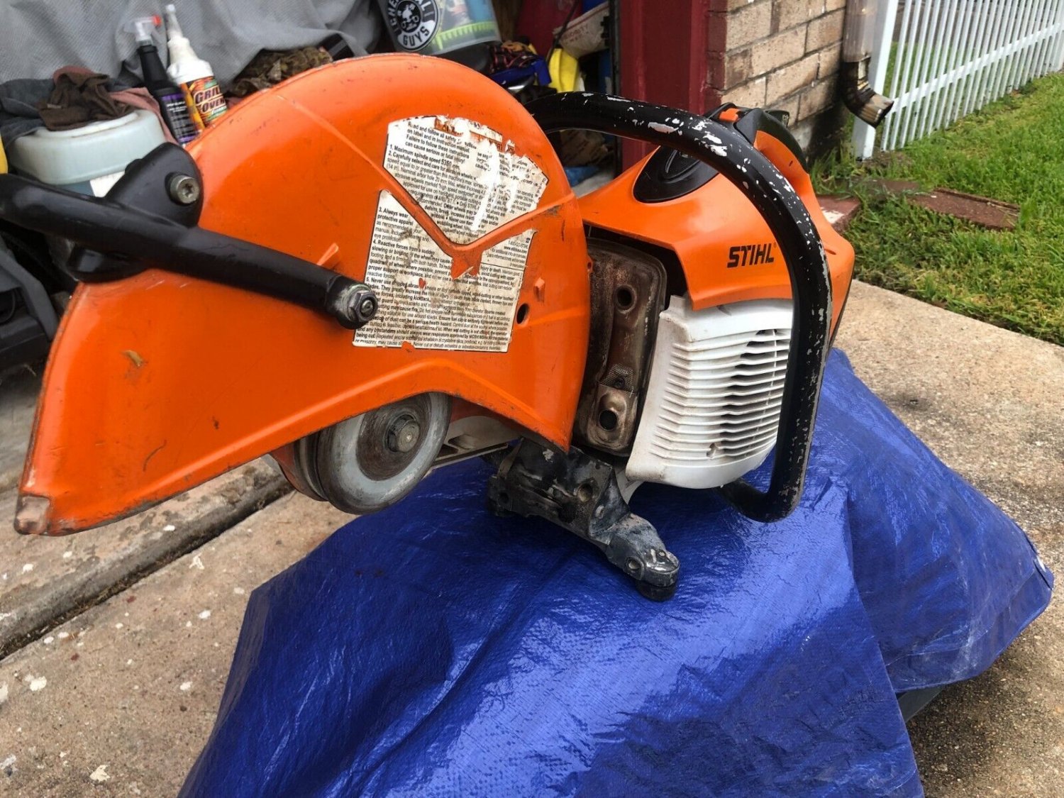 STIHL TS420 Concrete Saw W/ Water Kits Include New Diamond Blade + Extra Bundles