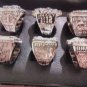 NE Patriots Replica Super Bowl Championship Rings 6 Pcs With RoseWood Gift Box