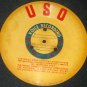 RARE Vintage WWII USO RAINBO RECORD LETTER HOME