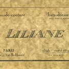 Vintage Retro Art Deco Business Calling Card Paris 1920
