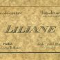 Vintage Retro Art Deco Business Calling Card Paris 1920