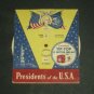 Retro 1950's Tip Top Bread Advertising Insert Presidents