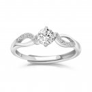 Sterling Silver CZ Infinity Ring, Forever Infinity Ring, Diamonds CZ Ring, Clear CZ Ring