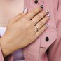 Sterling Silver CZ Infinity Ring, Forever Infinity Ring, Diamonds CZ Ring, Clear CZ Ring