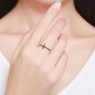 Diamond Cross Sterling Silver Ring, Sideways Cross Ring, Dainty Cross Ring ,Minimalist Cross Ring