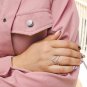 Stackable Sterling Silver Chevron Ring, Wishbone Ring, Double Band Ring, Double Row Ring