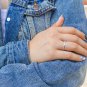 Sterling Silver CZ Criss Cross Ring, Silver CZ X Ring, Cross Ring, Crisscross Ring, Crossover Ring